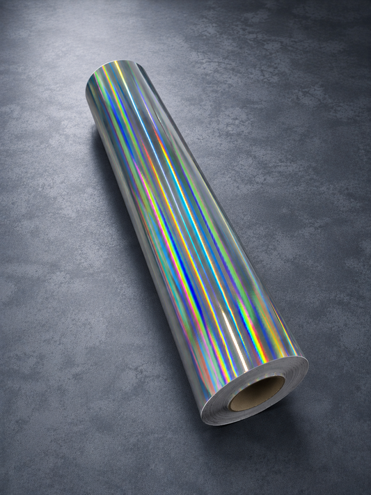 760mm (30")High Tack Plain Holographic 50m Roll 4Mil 100μ